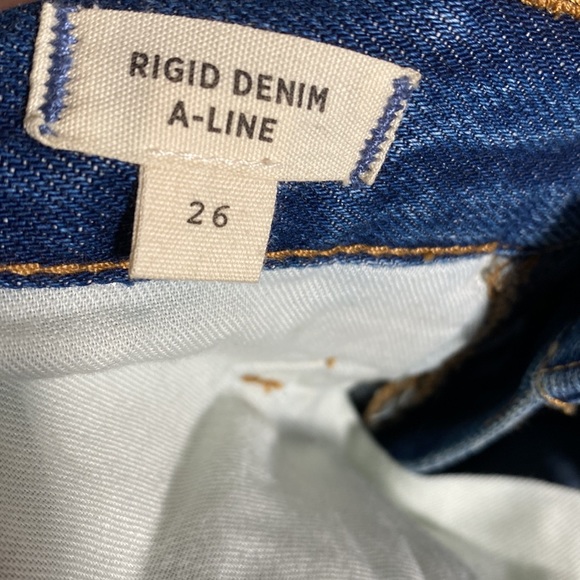 Madewell, Rigid Denim Straight Mini Skirt: Destructed Edition - Picture 3 of 10